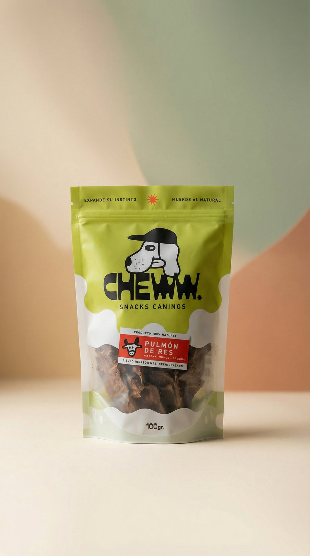 Pulmón de Res Deshidratado – Cheww Snacks Caninos
